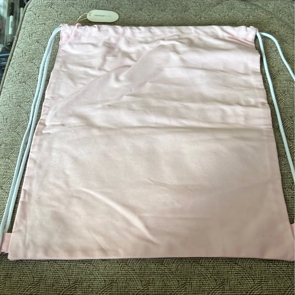 Mumuso Letters Patterned Drawstring Backpack - Picture 4 of 5